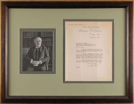 Lot #8068 Thomas Edison Typed Letter Signed - Image 1