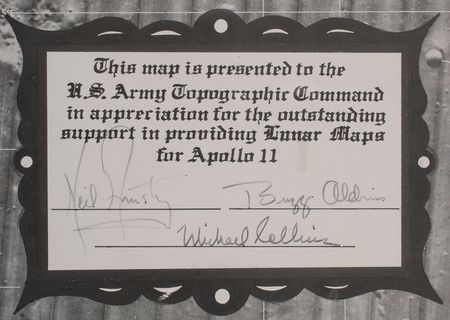 Lot #8060 Apollo 11 Signed Lunar Map - Image 2