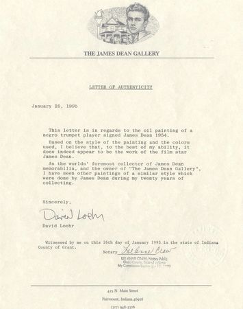 Lot #8108 James Dean Original Painting - Image 6