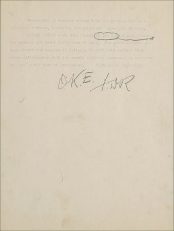 Lot #59 Franklin D. Roosevelt: Remarkable 1931 speech notes addressing agriculture and government assistance for Depression-era New Yorkers, crucial to “help restore that close relationship with its people” - Image 3