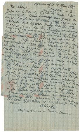 Lot #225 Albert Einstein: Celebrating his 69th birthday from his Princeton ?castle? - Image 1