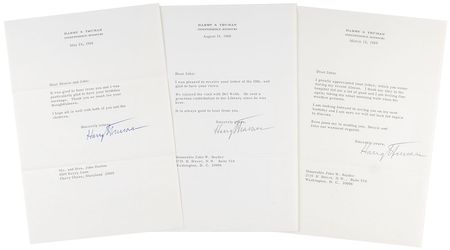 Lot #125 Harry S. Truman Typed Letters Signed - Image 2
