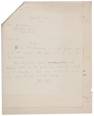 Lot #285 Titanic: David Charters: The White Star Line on a son lost at sea with the Titanic: 