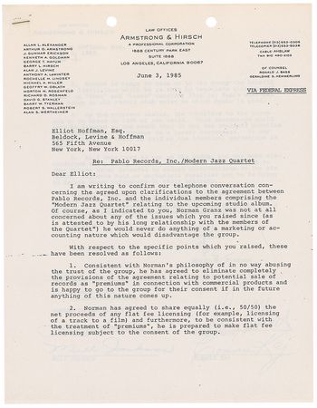 Lot #806 Modern Jazz Quartet - Image 1