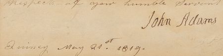 Lot #5 John Adams Signature - Image 2