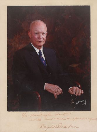 Lot #128 Dwight D. Eisenhower Signed Photograph - Image 2