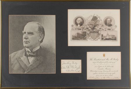 Lot #106 William McKinley Signature - Image 1