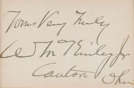 Lot #106 William McKinley Signature - Image 2