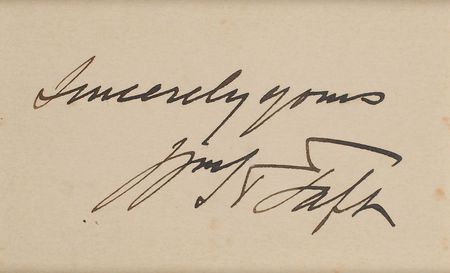 Lot #110 William H. Taft - Image 2
