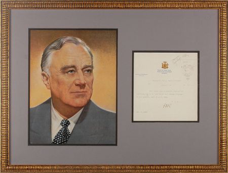 Lot #123 Franklin D. Roosevelt Memo - Image 1