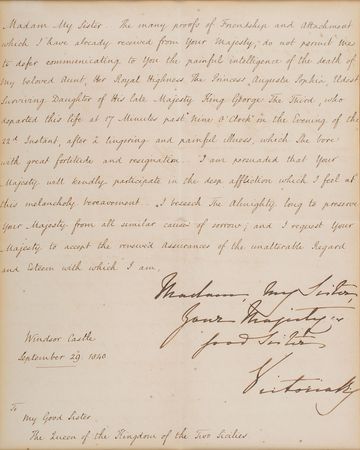 Lot #283 Queen Victoria Signed Letter - Image 2