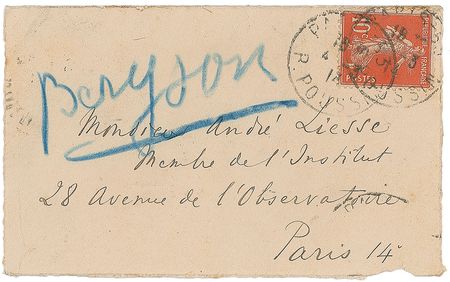 Lot #295 Henri Bergson Signed Note - Image 3
