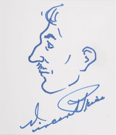 Lot #894 Vincent Price Sketch - Image 2
