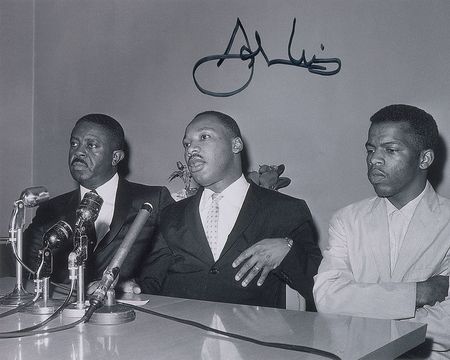 Lot #328 John Lewis Signed Photograph - Image 3
