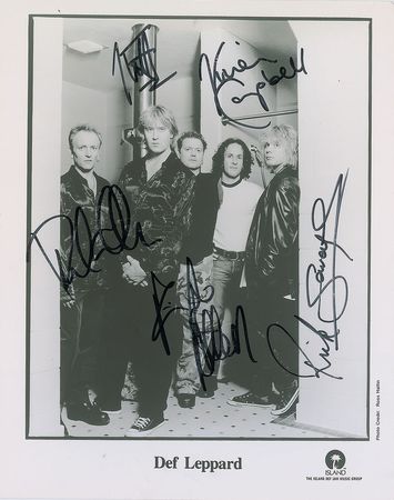 Lot #790 Def Leppard Signed Photograph - Image 1