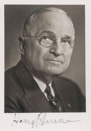 Lot #72 Harry S. Truman Signed Photograph - Image 1