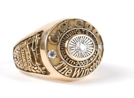 Lot #935 Racing: 2003 Coca Cola 600 Championship Ring - Image 1