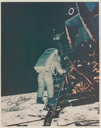 Lot #492 Buzz Aldrin Signed Photographs - Image 2