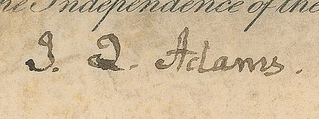 Lot #14 John Quincy Adams Signed Document - Image 2