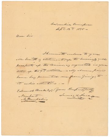 Lot #19 James K. Polk Handwritten Letter Signed