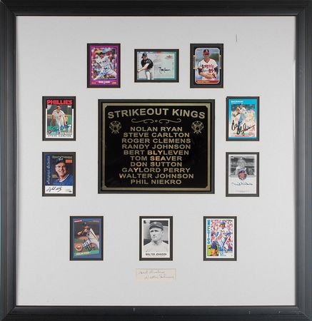 Lot #928 Walter Johnson and Hall of Fame Pitchers: Baseball’s ‘Strikeout Kings,’ highlighted by Walter Johnson - Image 1