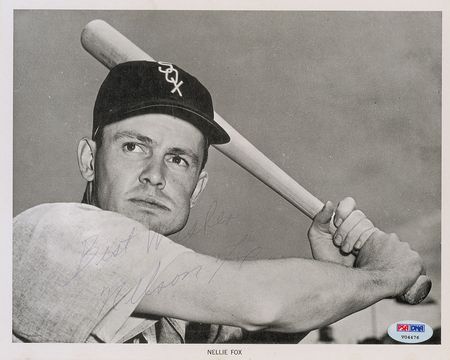 Lot #955 Nellie Fox Signed Photograph - Image 1