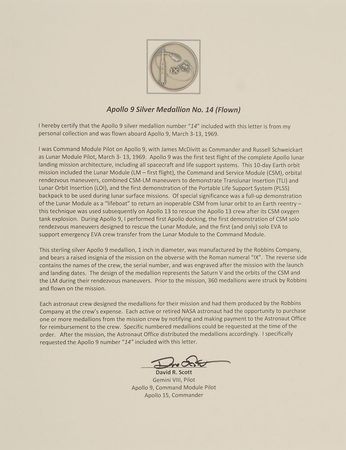 Lot #523 Apollo 9: Flown Robbins from the Apollo 9 CMP - Image 4