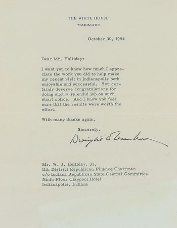 Lot #129 Dwight D. Eisenhower Typed Letters Signed - Image 2