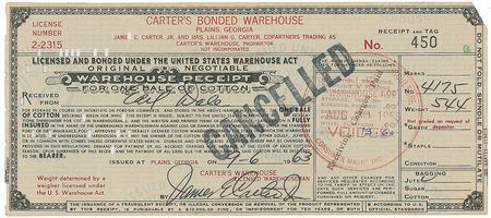 Lot #143 Jimmy Carter - Image 1