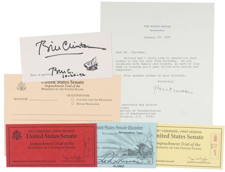 Lot #92 Bill Clinton Group Lot - Image 1