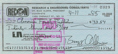 Lot #539 Buzz Aldrin - Image 1