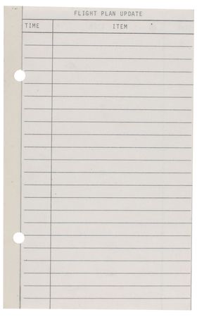 Lot #522 Gemini 12 Checklist Page - Image 1