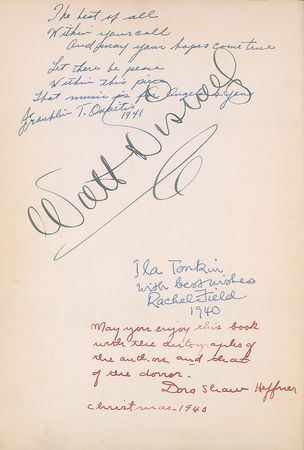 Lot #608 Walt Disney: Rare inscribed edition of Fantasiaâ??s â??Ave Mariaâ?? - Image 1