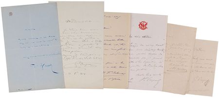 Lot #732 French Singers Handwritten Letters Signed - Image 2