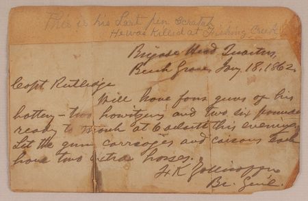 Lot #410 Felix Zollicoffer Handwritten Letter Signed - Image 1