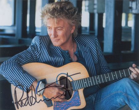 Lot #813 Rod Stewart Signed Photograph - Image 1