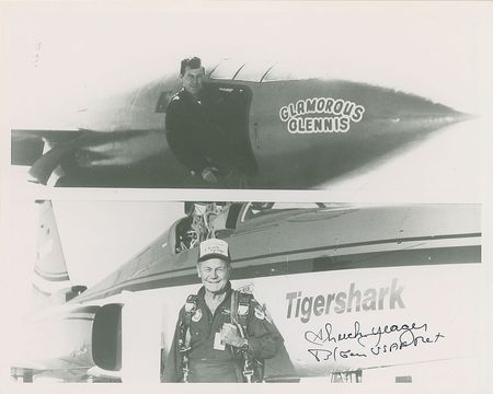 Lot #467 Chuck Yeager Signed Photograph - Image 1