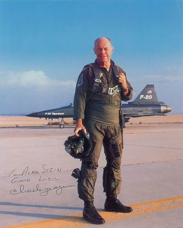 Lot #467 Chuck Yeager Signed Photograph - Image 2