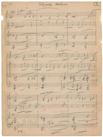 Lot #827 Gone With the Wind: Max Steiner: Steinerâ??s drafts for 
