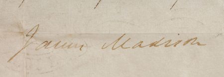 Lot #9 James Madison Signed Document - Image 2