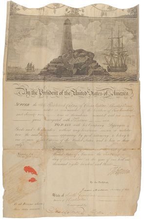 Lot #7 Thomas Jefferson and James Madison: