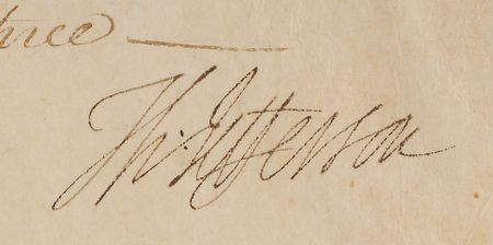 Lot #7 Thomas Jefferson and James Madison: Supremely bold Jefferson-Madison ship’s pass - Image 2