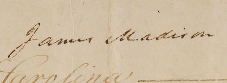 Lot #7 Thomas Jefferson and James Madison: Supremely bold Jefferson-Madison ship’s pass - Image 3