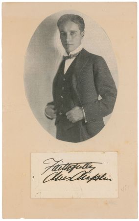 Lot #822 Charlie Chaplin Signature - Image 2