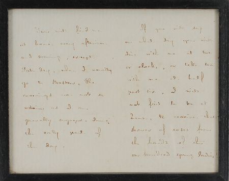 Lot #680 Henry Wadsworth Longfellow Handwritten Letter Signed - Image 2