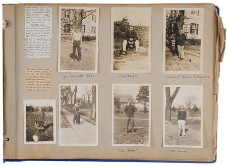 Lot #185 Joseph P. Kennedy, Jr: Unique Choate scrapbook signed by JFK’s ill-fated older brother - Image 1