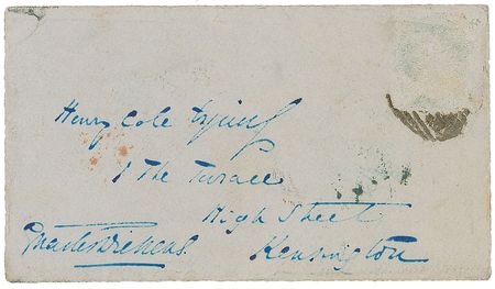 Lot #631. Charles Dickens Envelope Panel