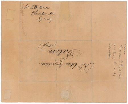 Lot #231 Samuel F. B. Morse: Upon the birth of his daughter Susan - Image 3