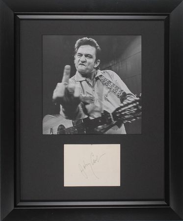 Lot #782 Johnny Cash Signature - Image 1