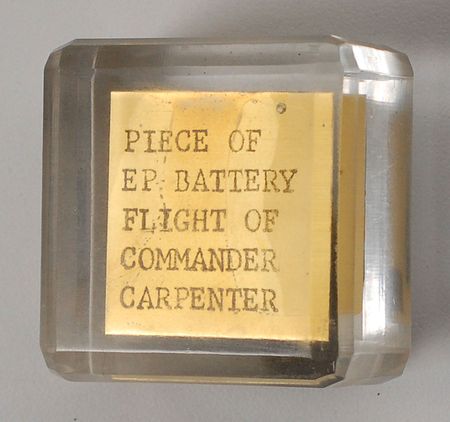 Lot #521 Scott Carpenter Flown Battery Fragment - Image 2